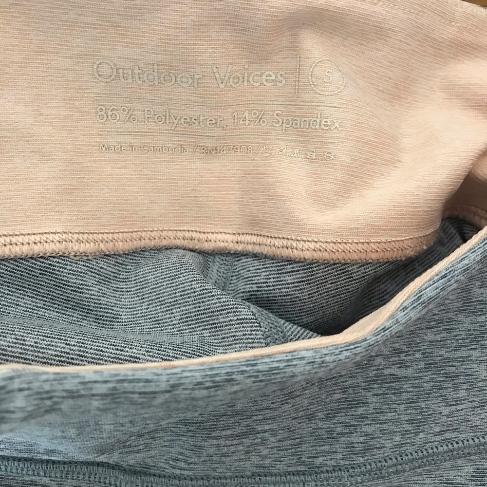 Outdoor Voices Spring 7/8 Leggings Pastel Small A8 - Picture 4 of 5